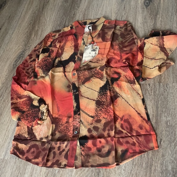 Da-Nang 100% Silk Long Sleeve Tunic Multiple Sizes Available - Picture 7 of 14